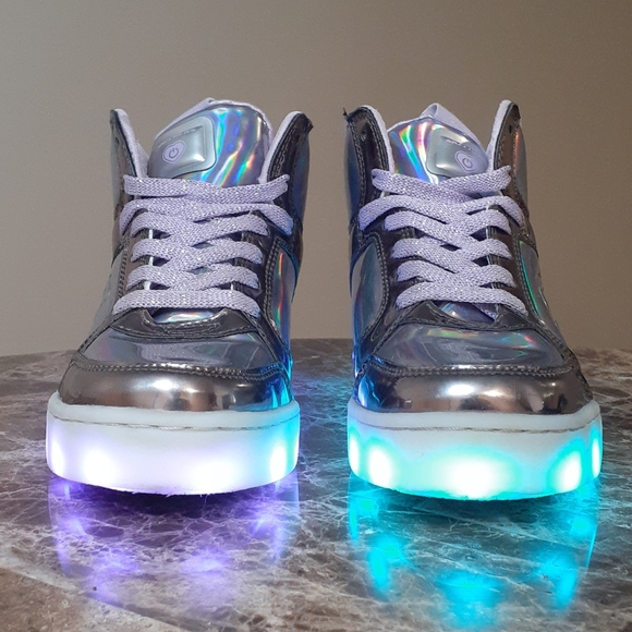 Skecher Energy Light-up shoes sz 1 kids - Picture 3 of 12